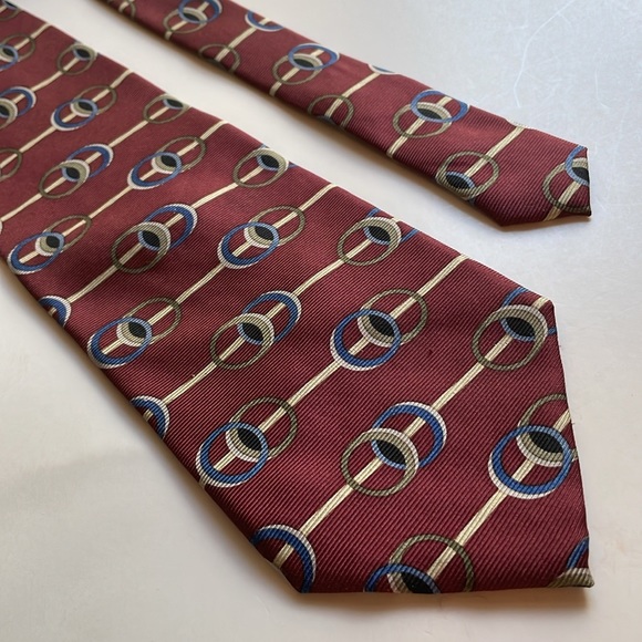 XMI 100% silk repp necktie tie handmade in USA 56” X 4” - Picture 4 of 8